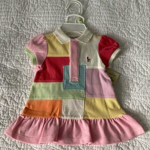 Ralph Lauren Cotton Patchwork Dress Set, 3 months